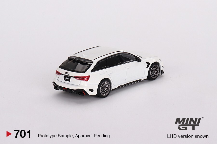 Mini GT 1:64 Audi ABT RS6-R Glacier White Metallic #701