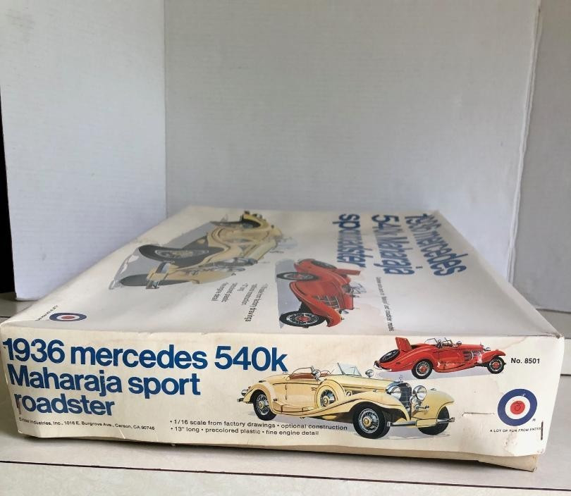 1936 Mercedes 540K Maharaja Sport Roadster 1:16 ENTEX Model Kit NIB NEW
