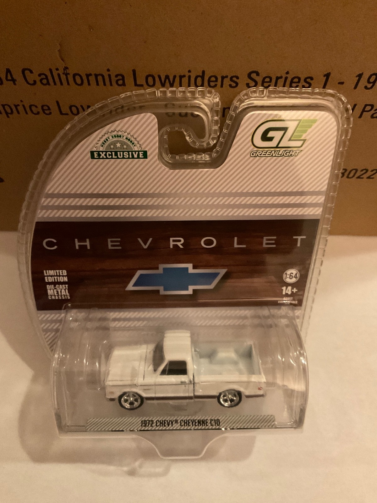 Greenlight Hobby Exclusive 1972 Chevrolet Cheyenne C10 short box WHITE