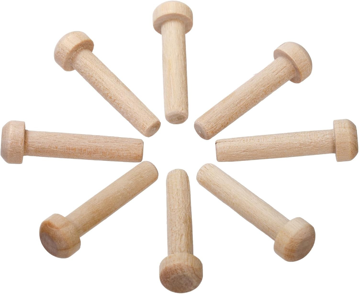 36 Sets Wooden Toy Car Wheels and Axles 1.5 Inch Wood Craft Parts for DIY Models