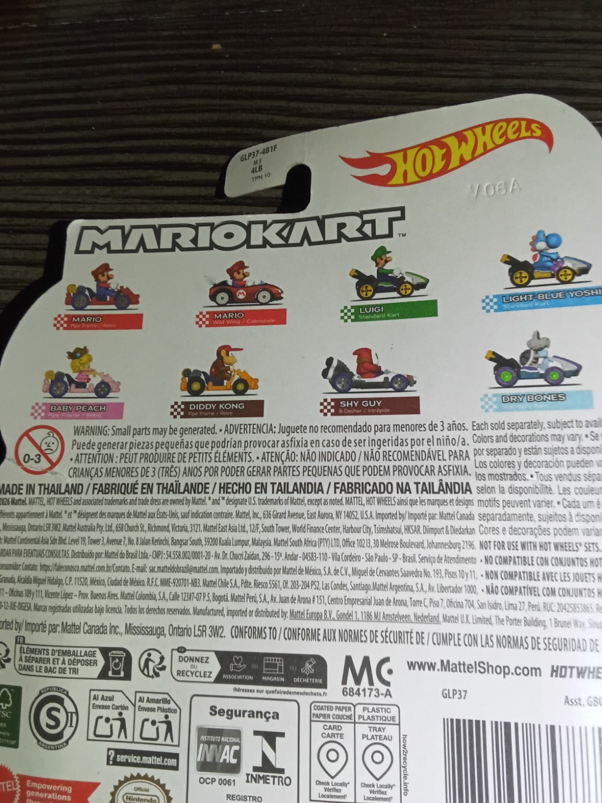 HOT WHEELS MARIOKART “LUIGI ” 2026 in unopened package