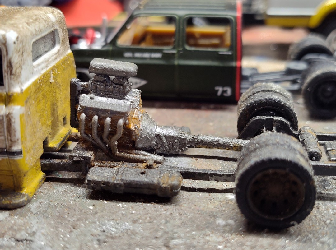 Custom C60 164 Scale Rat Rod Diorama Display Piece