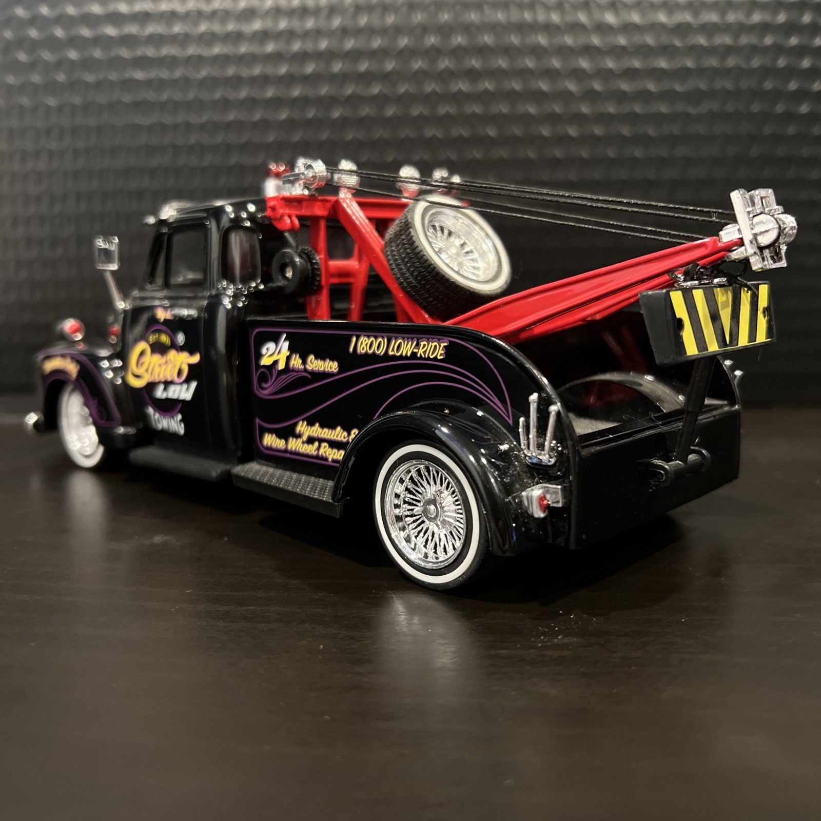 Vintage 2003 Jada Street Low 1953 Chevrolet 3100 Tow Truck Nice Cables/Paint