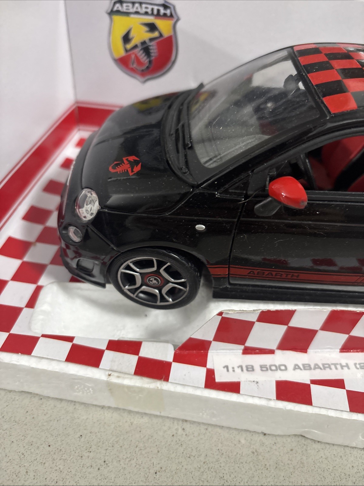 1/18 Abarth 500 ABARTH500 Dealer Officially Licensed Black 2008