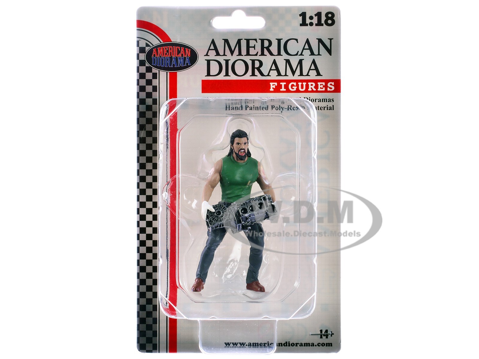 “MUSCLE MECHANICS” FIGURE #5 FOR 1/18 SCALE MODELS BY AMERICAN DIORAMA AD-19205