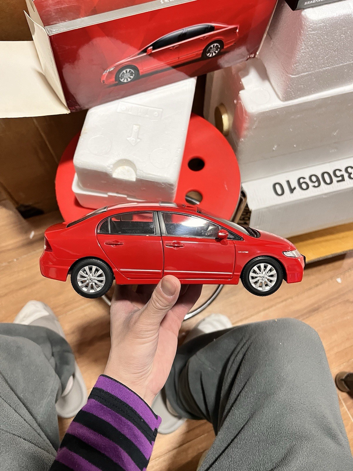 1:18 Scale 2009~2011 Honda Civic Rallye Red Diecast Model Car