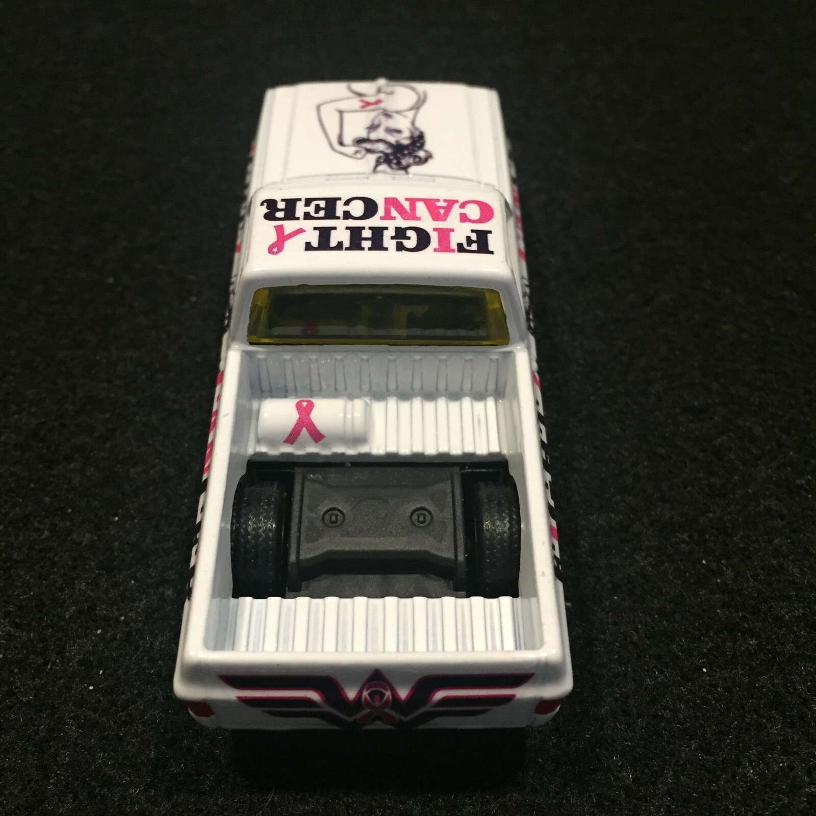 Clear 1:64 Waterslide Decal JDM VW Silverado Breast Cancer Awareness Pink Ribbon