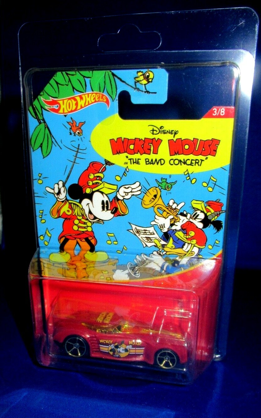 MICKEY MOUSE THE BAND CONCERT 90 YEARS #3/8 COLLECTOR HOT WHEELS IN KAR KEEPER