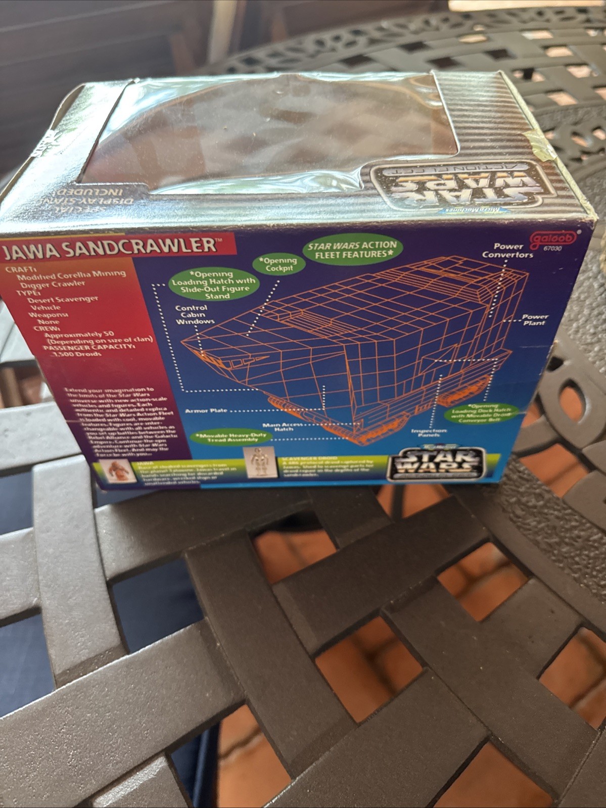 Star Wars Action Fleet Micro Machines Jawa Sandcrawler Vehicle 1996 Galoob NRFB