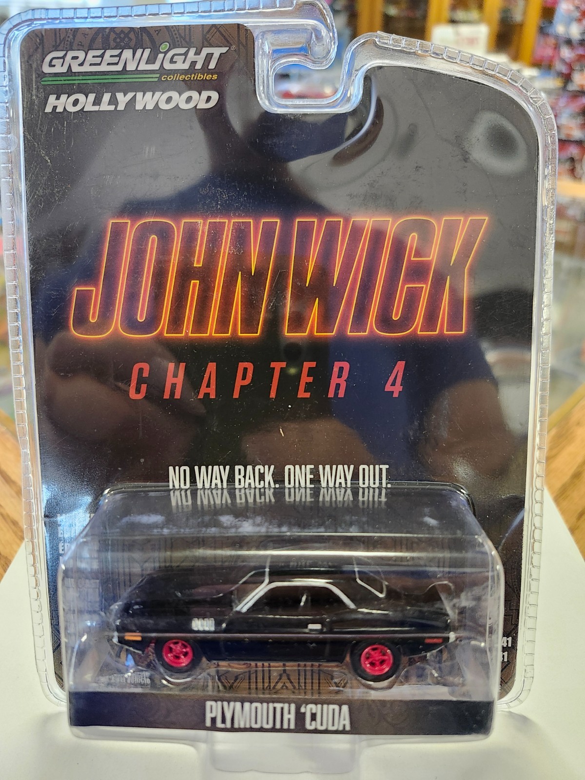 Greenlight Hollywood Series 41 John Wick Chapter 4 Plymouth ‘Cuda TARGET CHASE