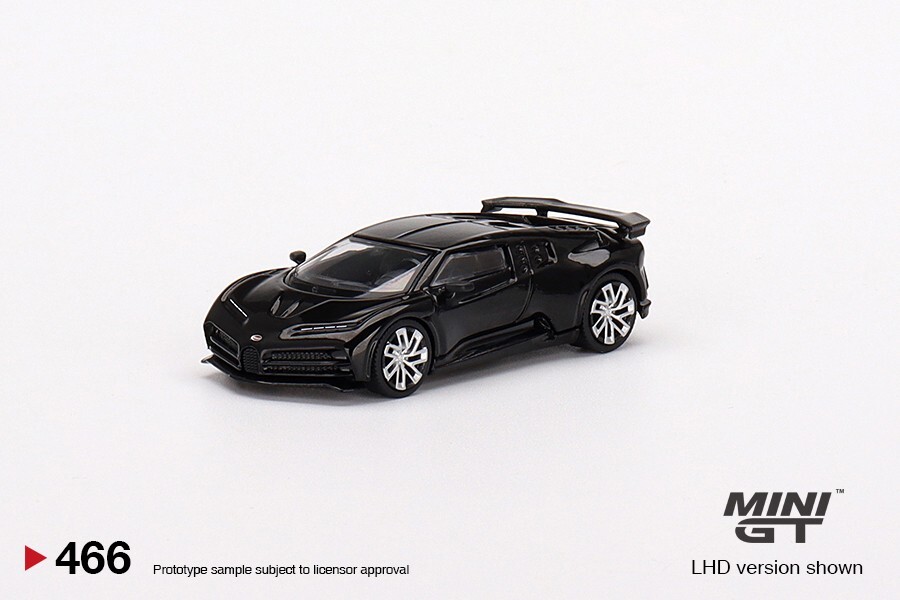 Mini GT 1:64 Bugatti Centodieci Black Diecast Model Car Mijo Exclusive MGT00466