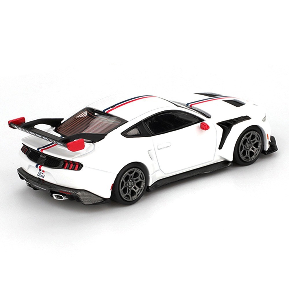 MINI GT FORD MUSTANG GTD SPIRIT of AMERICAN 1/64 DIECAST WHITE MGT01097