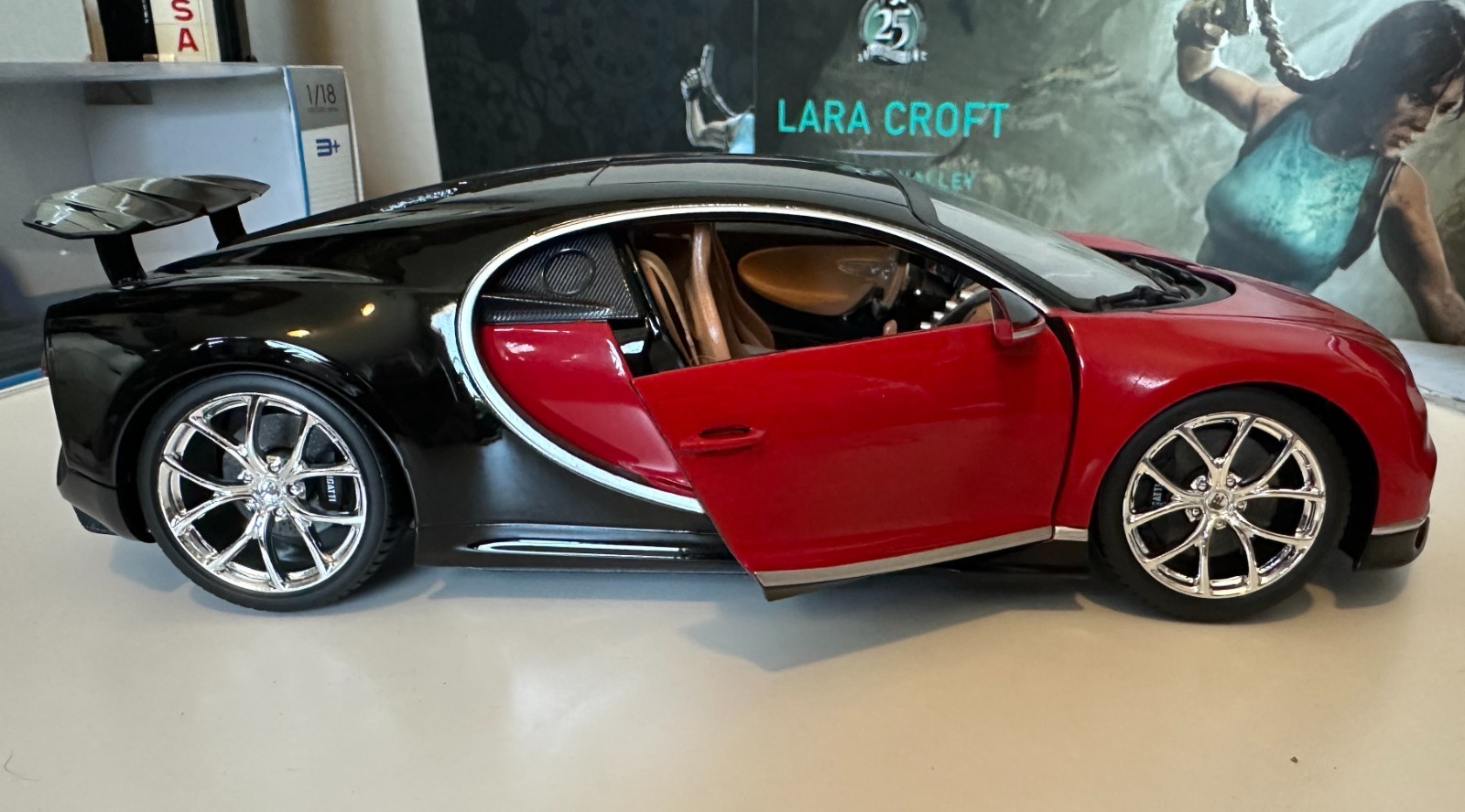 Bugatti Red Chiron Maisto Special Edition 1:18 Scale Diecast – 46629