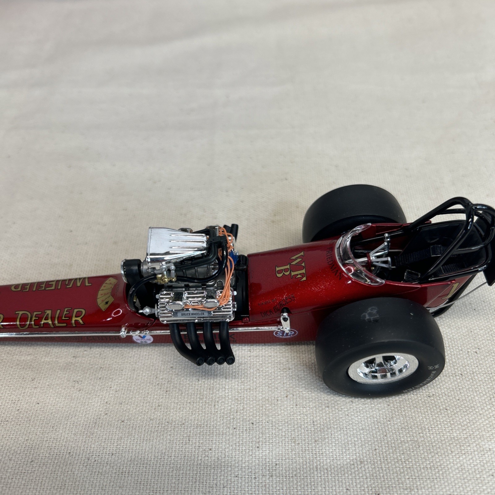 VINTAGE 1320 The Fuelers BRUCE WHEELERS WHEELER DEALER 1/24 Dragster #1102