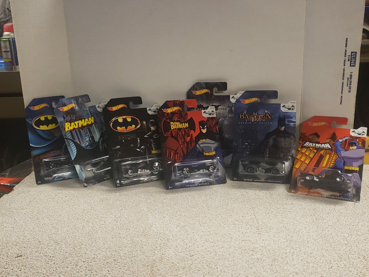 HOTWHEELS BATMAN: 75 Years of Batman #1,2,3,5,6,7,and 8. Missing #4