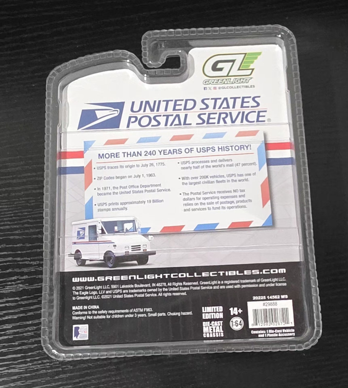 ☀️ Greenlight United States Postal Service USPS LLV With Mailbox ☀️