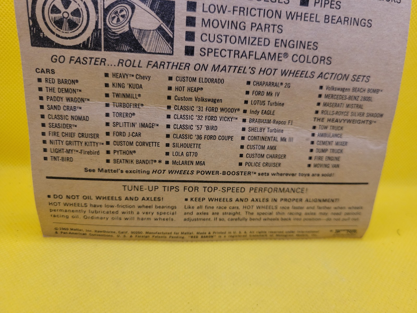 Hot Wheels Red Lines Police Cruiser on Card WIth Protector