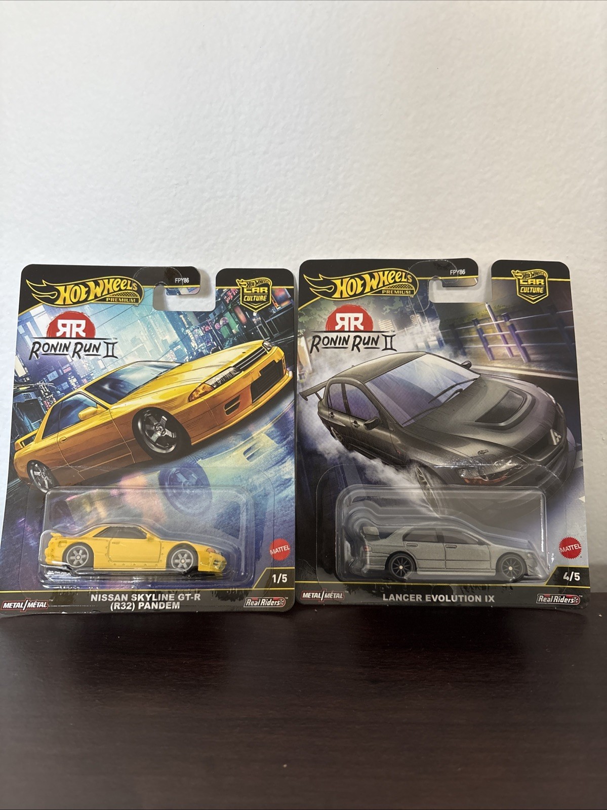 Hot wheels Ronin Run 2 (II) Lancer Evo 9 (IX) + Nissan Skyline R32 Pandem