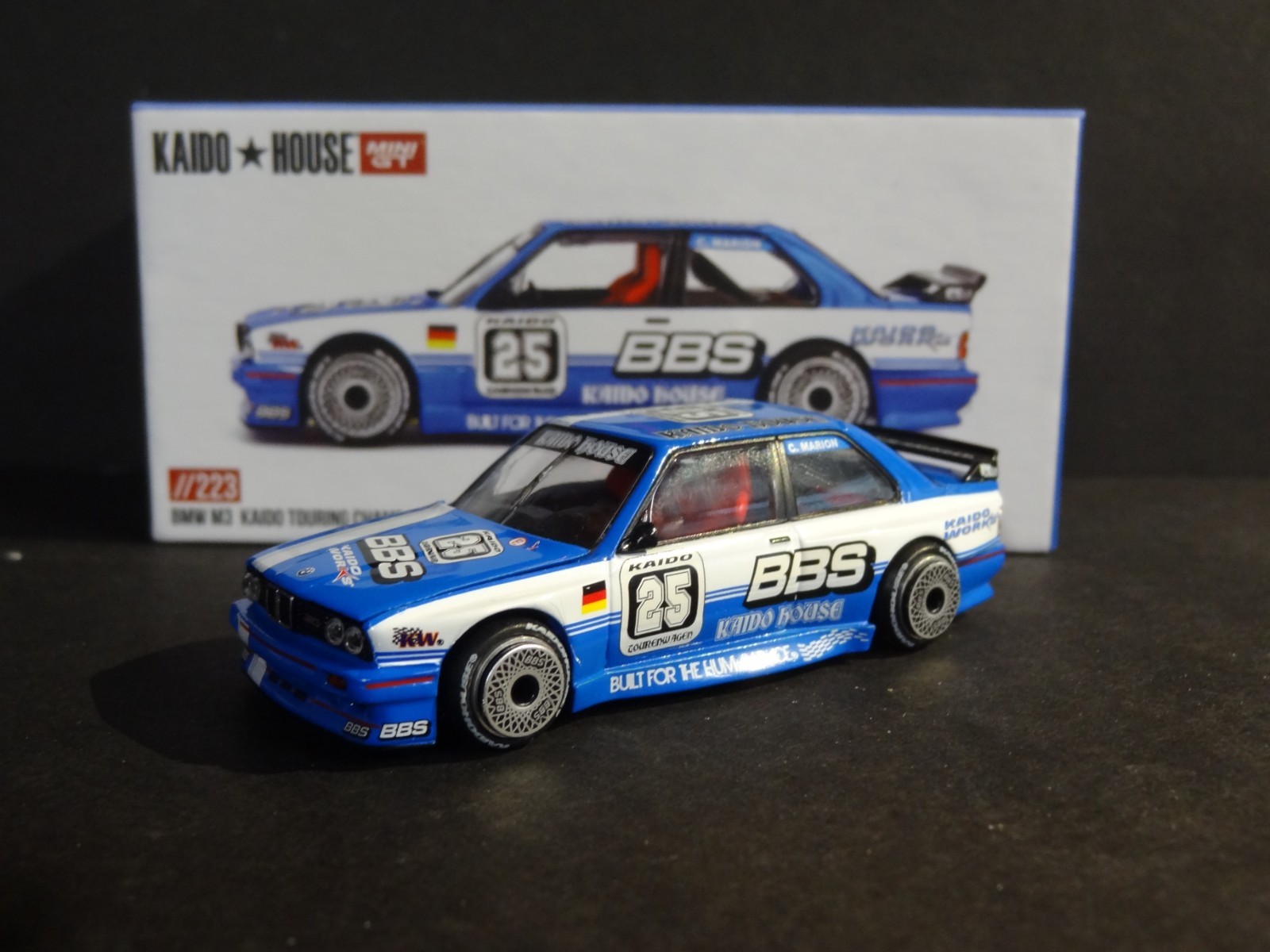 KAIDO HOUSE x MINI GT – BLUE – BMW M3 KAIDO TOURING CHAMP V1 #KHMG223