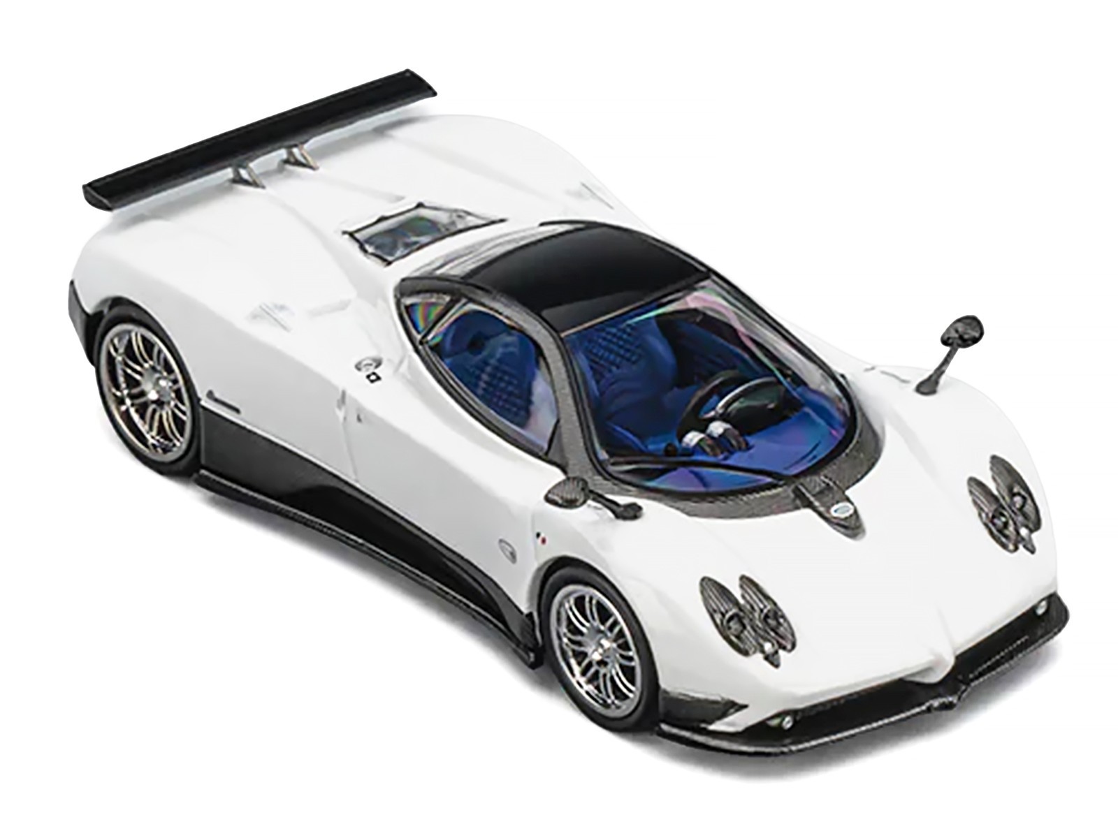 PAGANI ZONDA F PEARL WHITE 1/64 DIECAST MODEL CAR BY CM MODEL CM64-ZONDAF-01