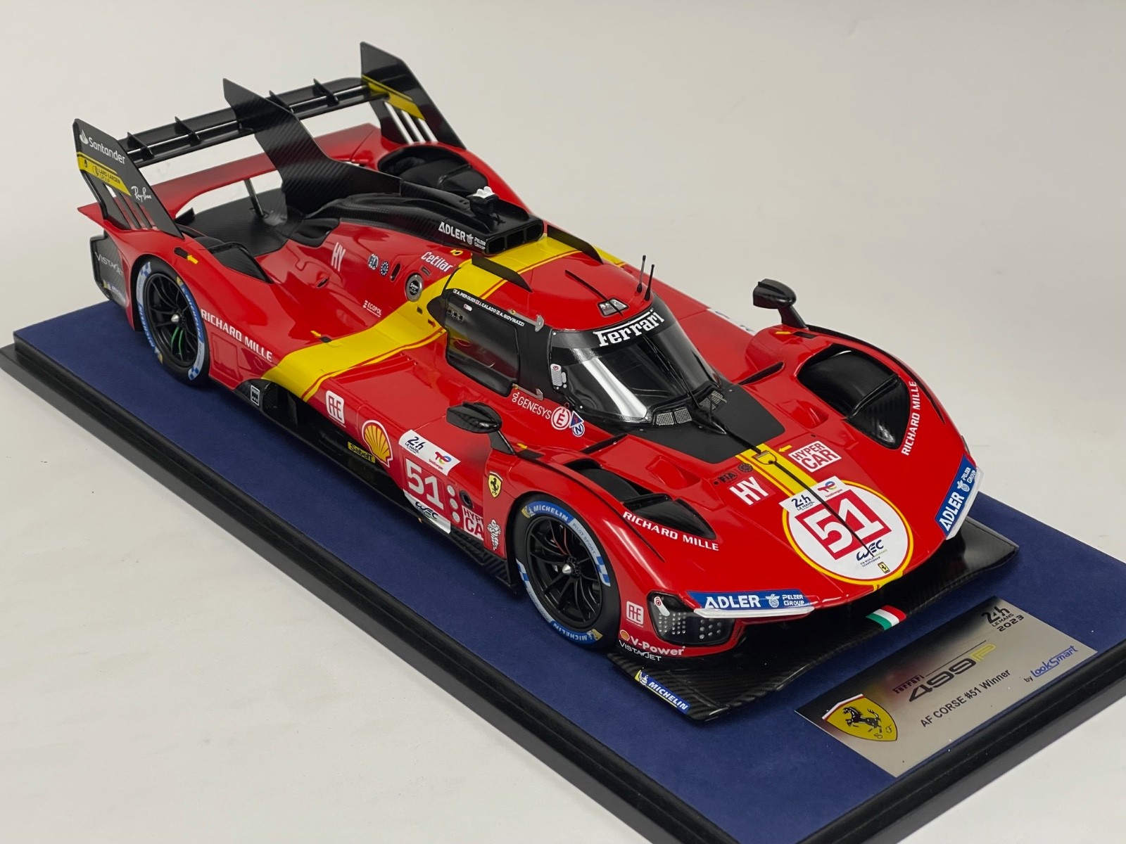 1/18 Looksmart Ferrari 499P AF Course car #51 winner 2023 24 Hours of LeMans