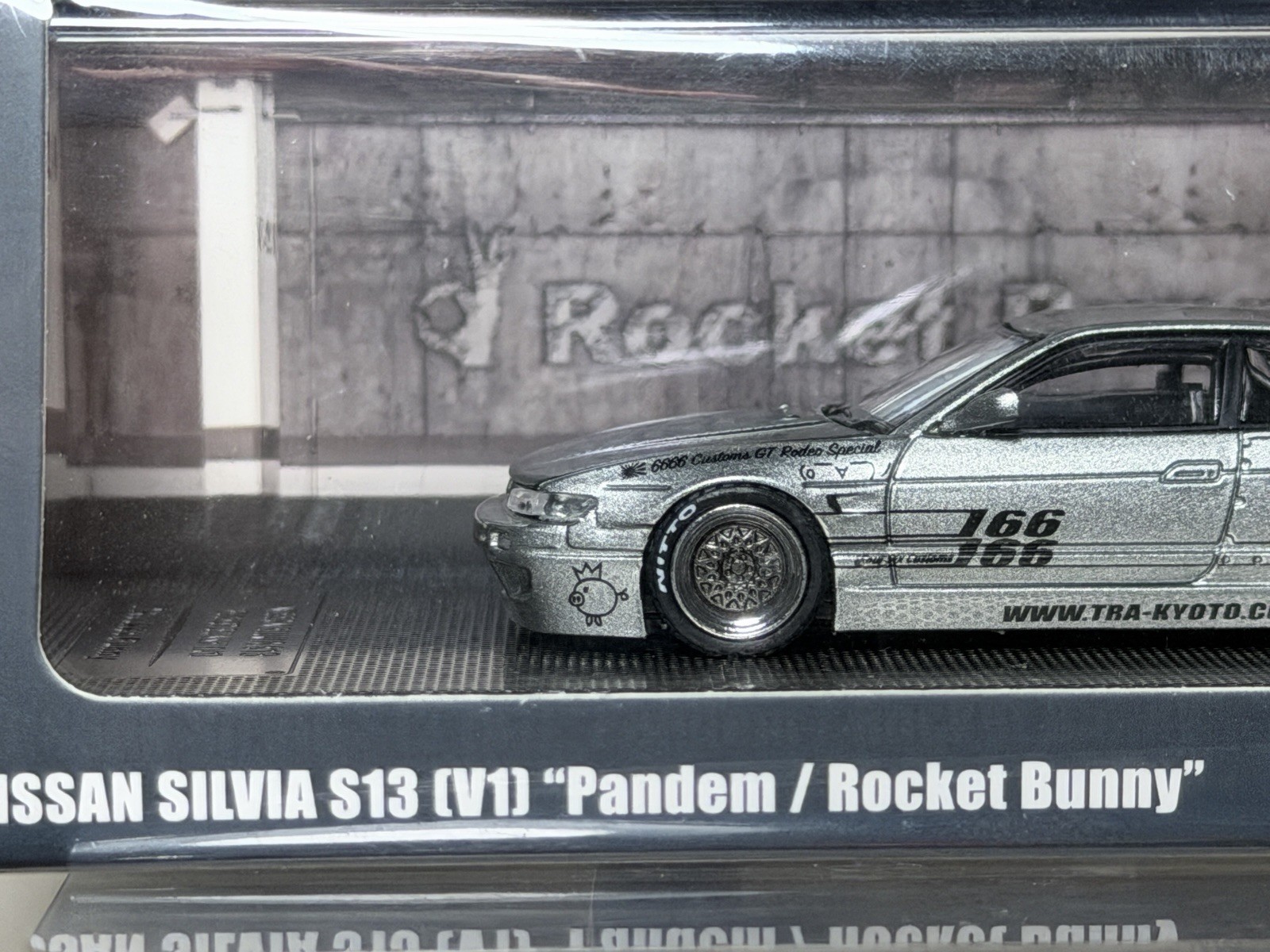 Inno64 Nissan Silvia S13 V1 Pandem Rocket Bunny Silver New Sealed IN64-S13V1-SIL