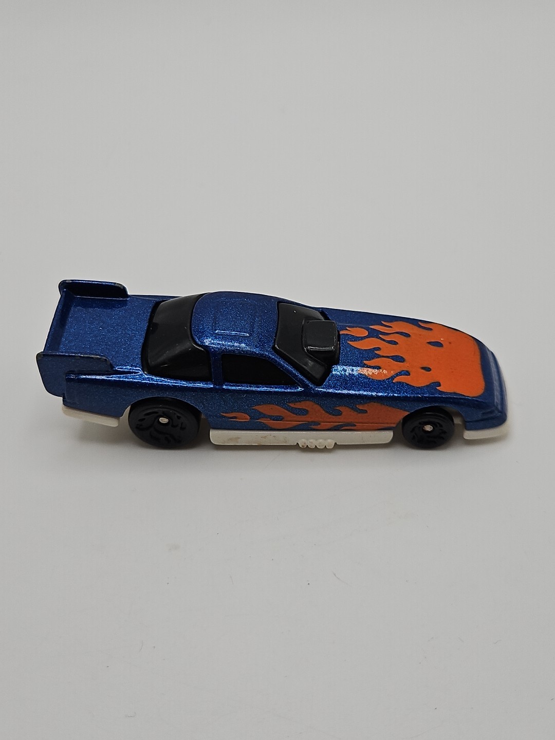 1993 Hot Wheels Blue Flames Funny Dragster Drag Race Car Diecast Toy Mattel