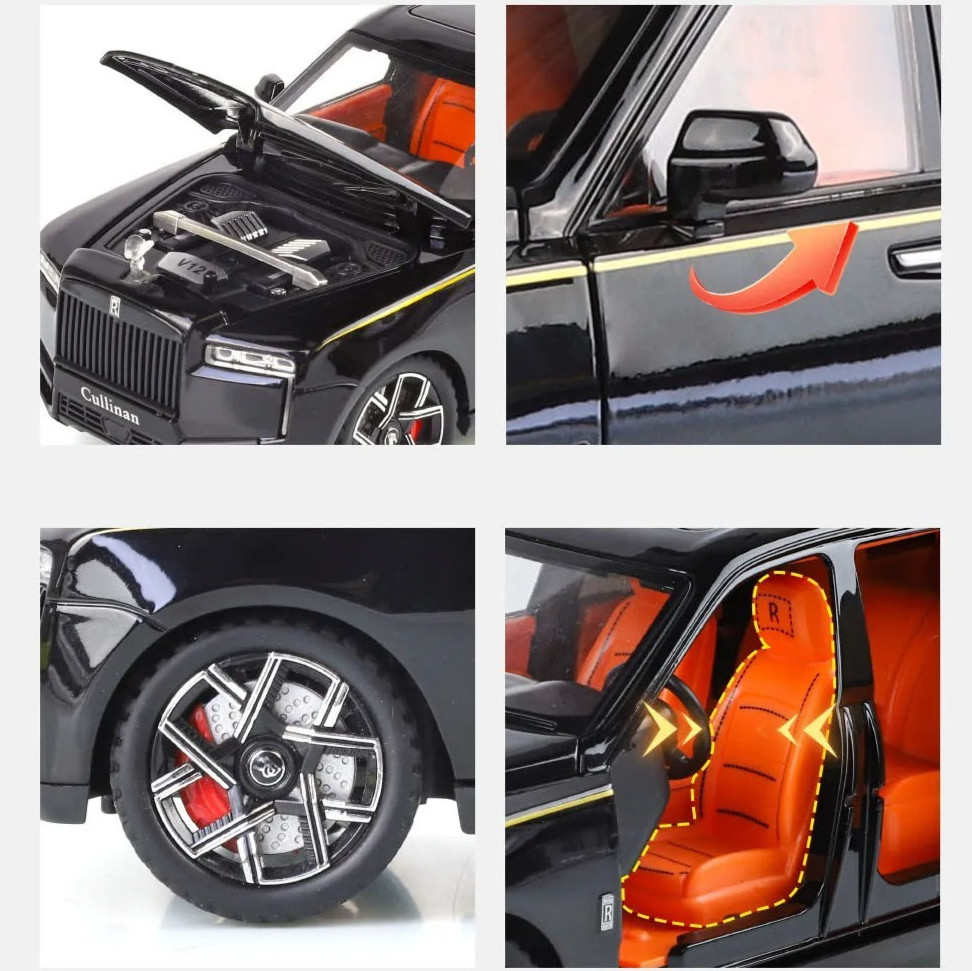 1:24 Rolls Royce Cullinan Alloy Diecast Car Model Vehicle Collection Gift NEW