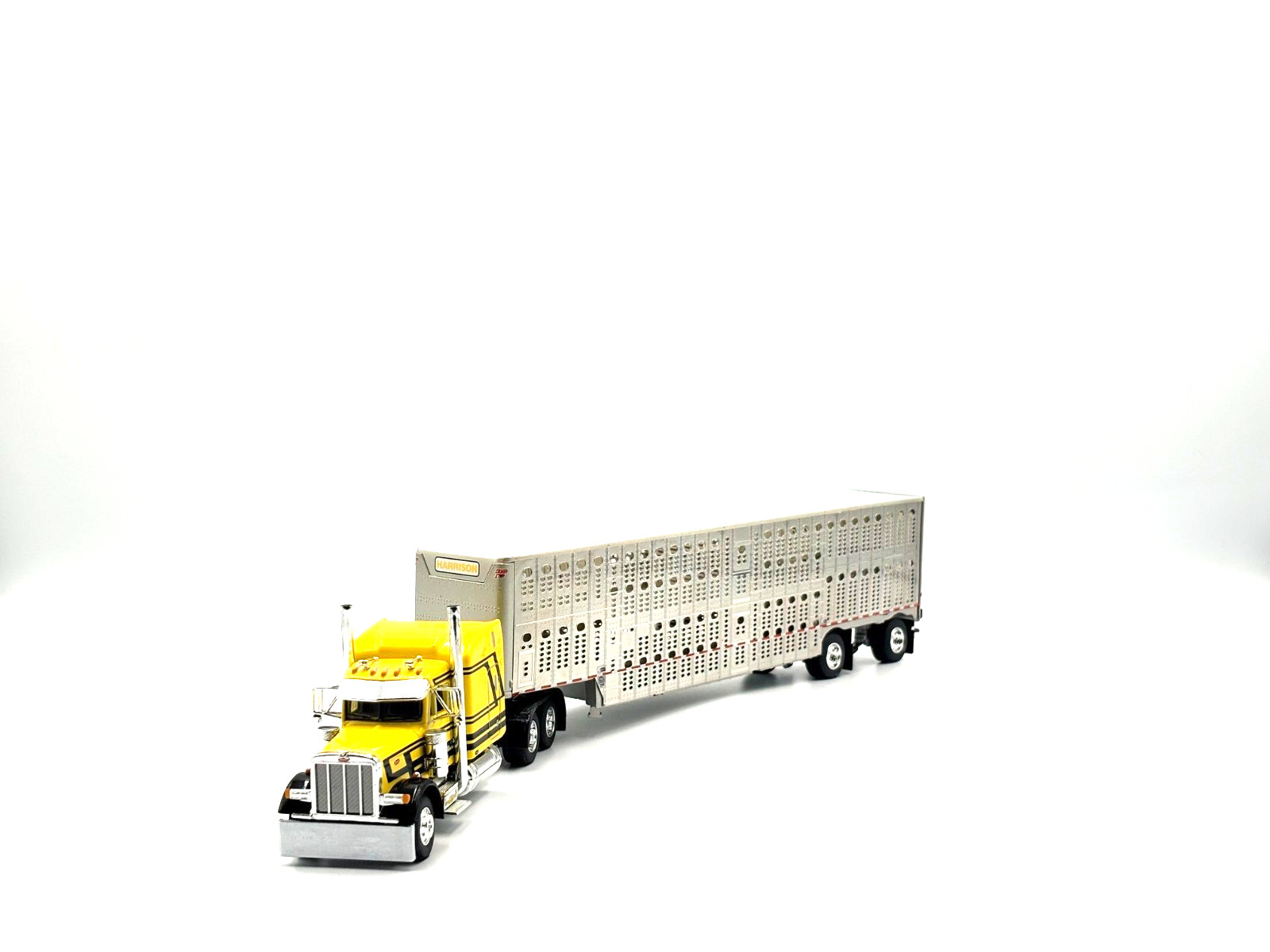 DCP 1/64 Peterbilt 379, Wilson Livestock Trailer Harrison Trucking 60-2104