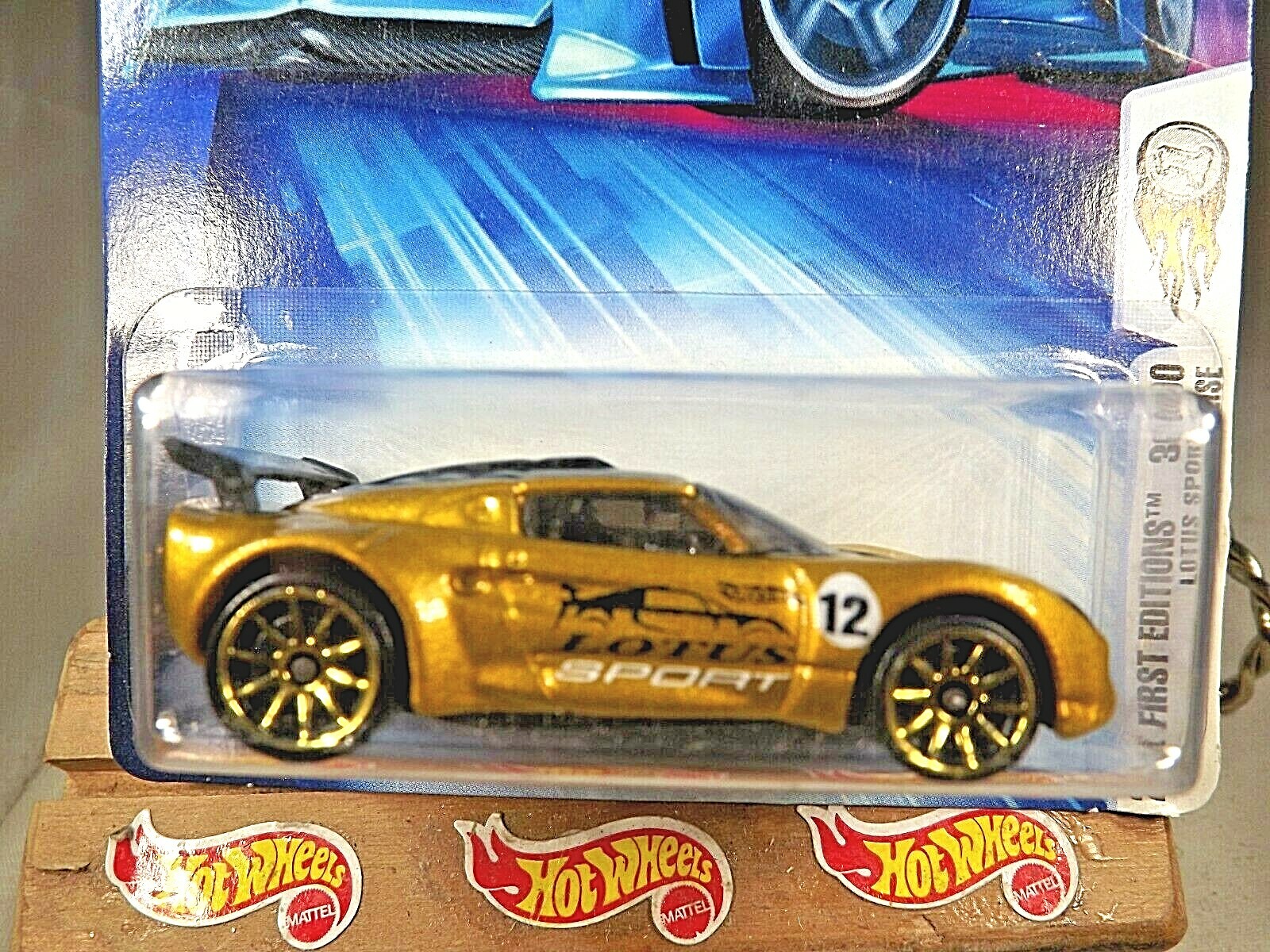 2004 Hot Wheels #36 First Editions 36/100 LOTUS SPORT ELISE Gold w/Gold 10 Spoke