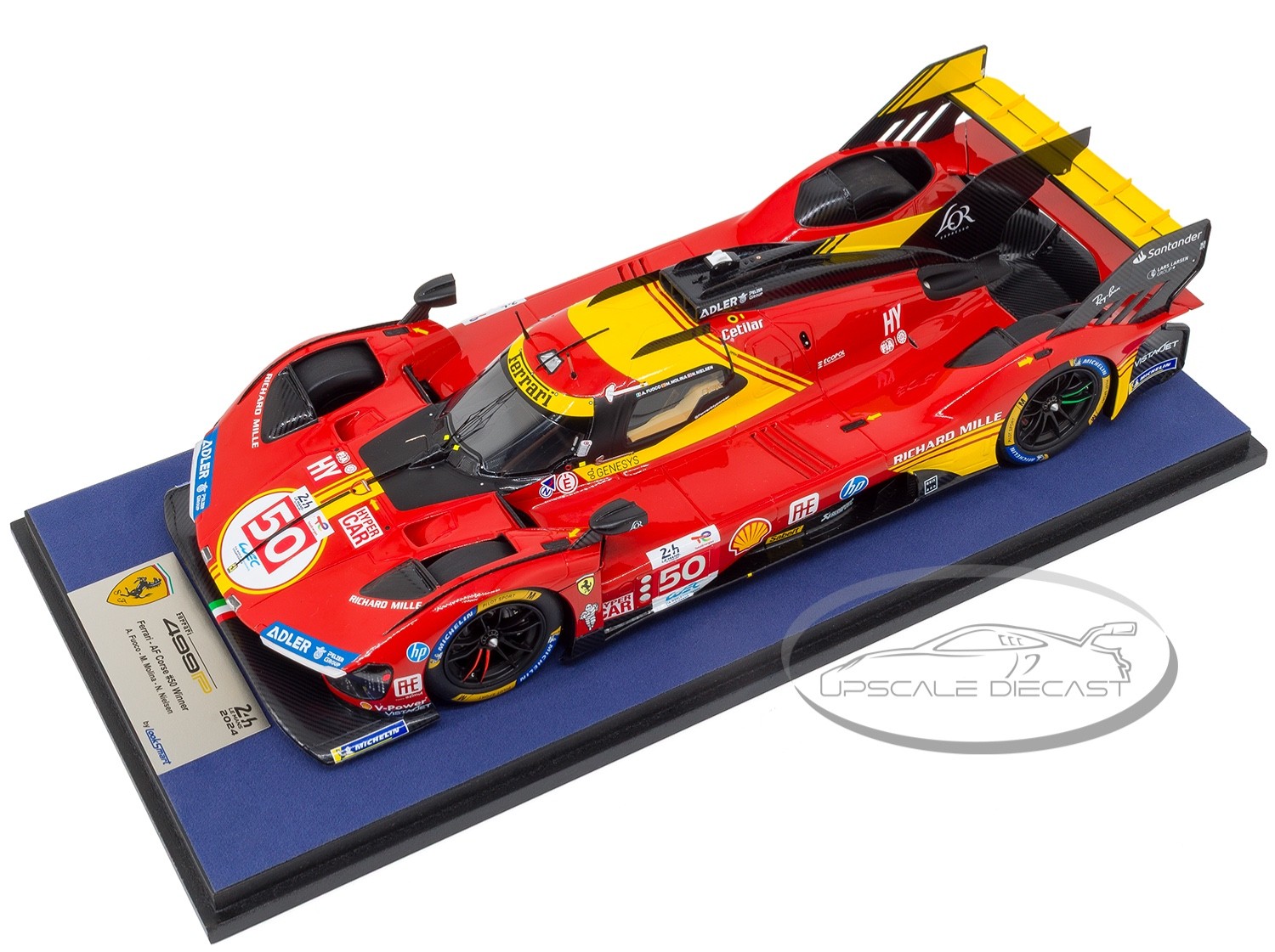 Looksmart 1/18 Ferrari 499P #50 Le Mans 24 hour 2024 Winner NEW LS18LM048