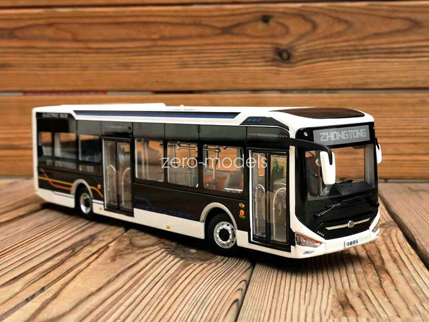 1/42 Scale Zhong Tong Bus LCK6126EVGRA1 Diecast Car Model Bus Toys Collection