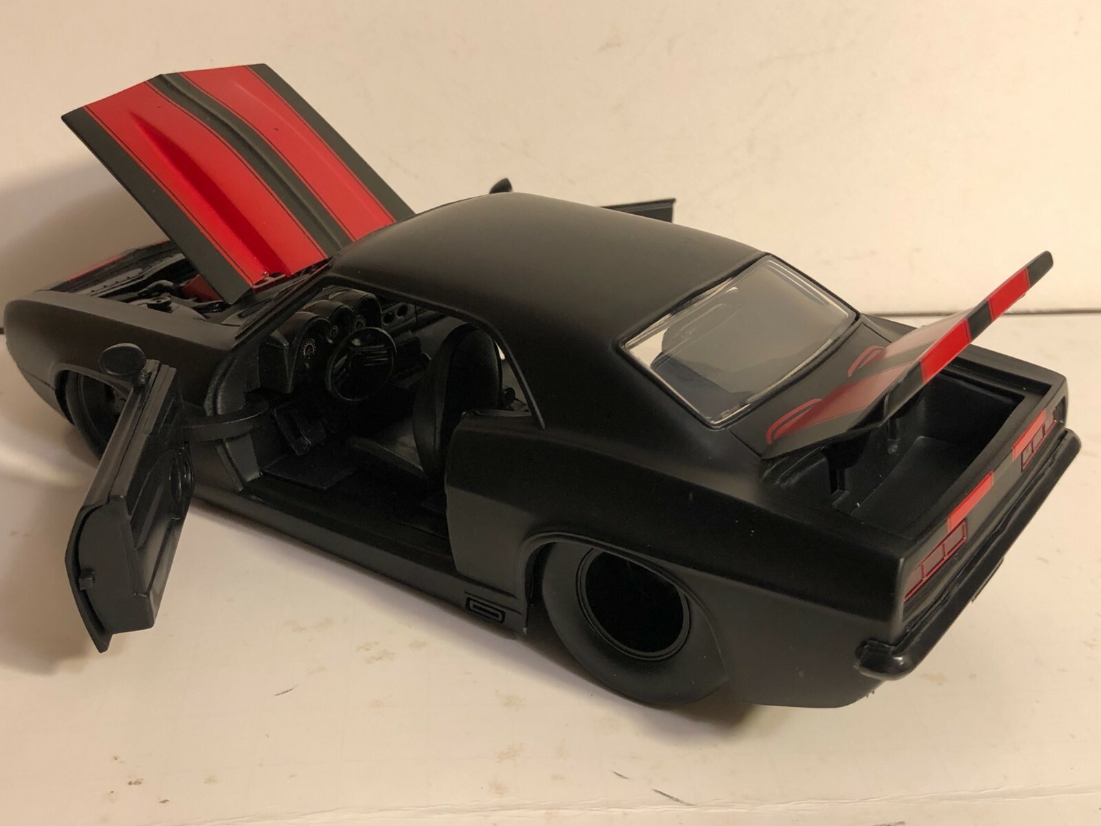 JADA BIGTIME BTM 1969 CHEVY CAMARO Z28 MATTE BLACK W/ RED 1:24 NEW NO BOX