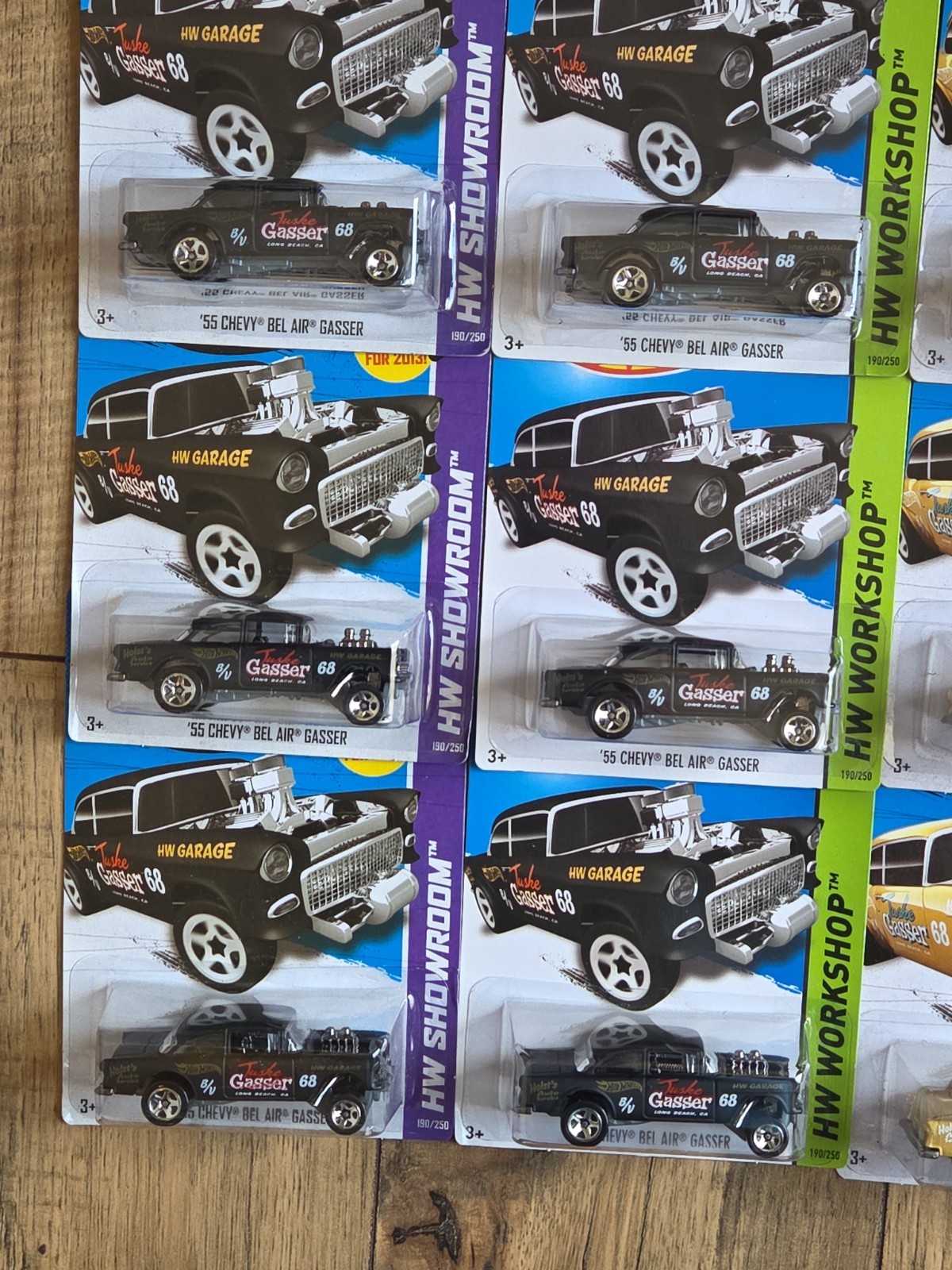 12 Hot Wheels ’55 Chevy Bel Air Gasser HW Showroom ’57 Chevy Bel Air Variations