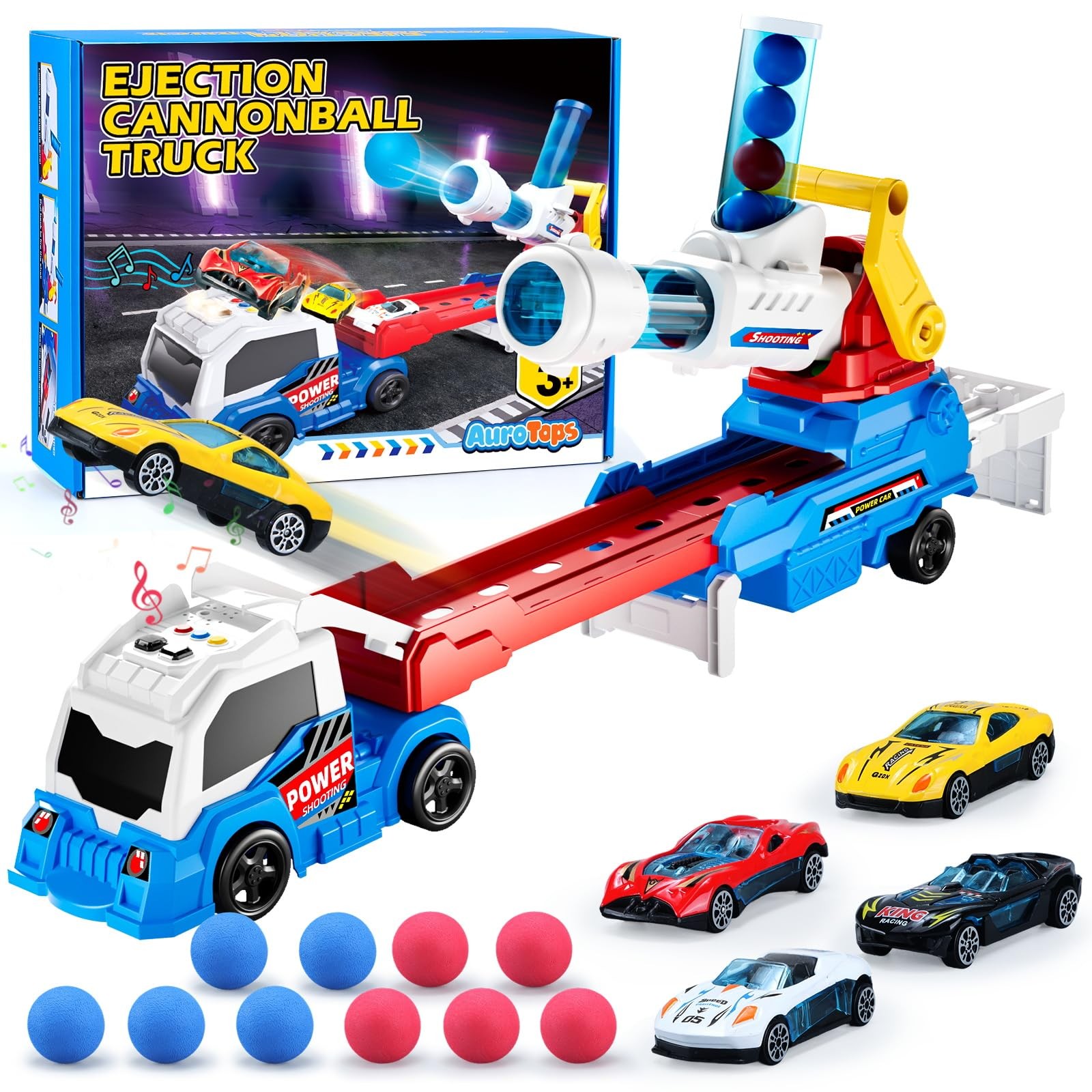 Boy Toys Age 3 4 5 6 Year Old Boy Gifts for Kids Gifts Toy Trucks with Light …