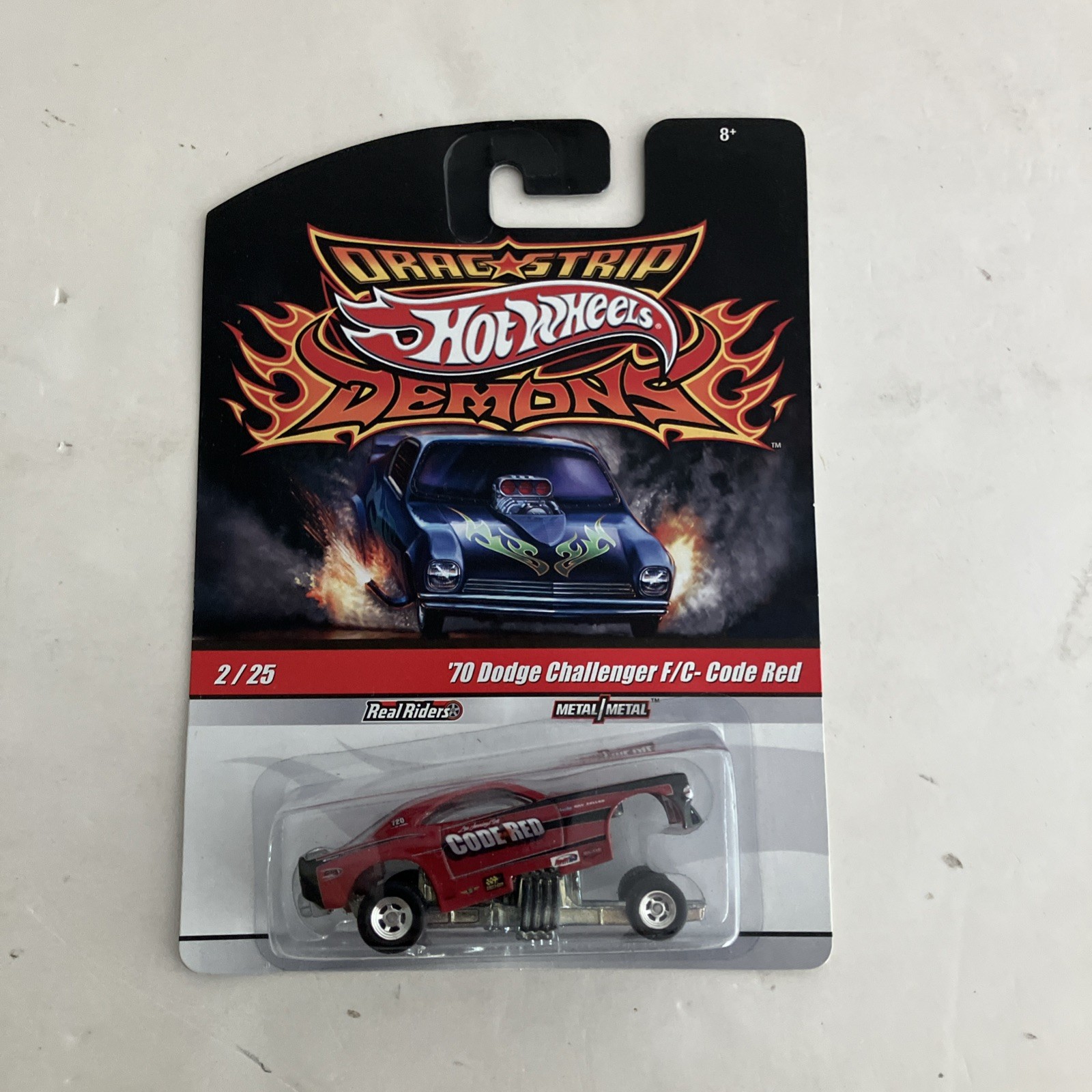 HOT WHEELS Drag Strip Demons ‘70 Dodge Challenger F/C- Code Red 2/25