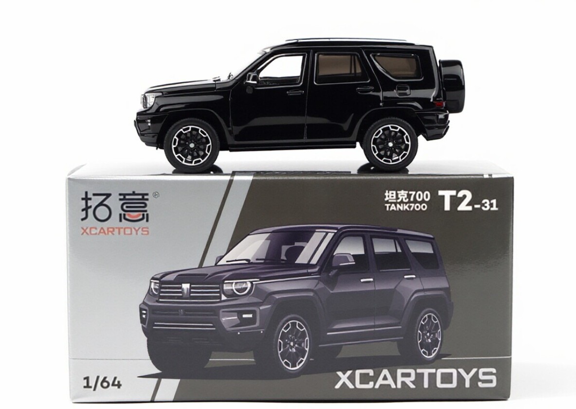 XCARTOYS 1:64 Black Tank 700 Hi4-t ORV SUV Sports Model Diecast Metal Car