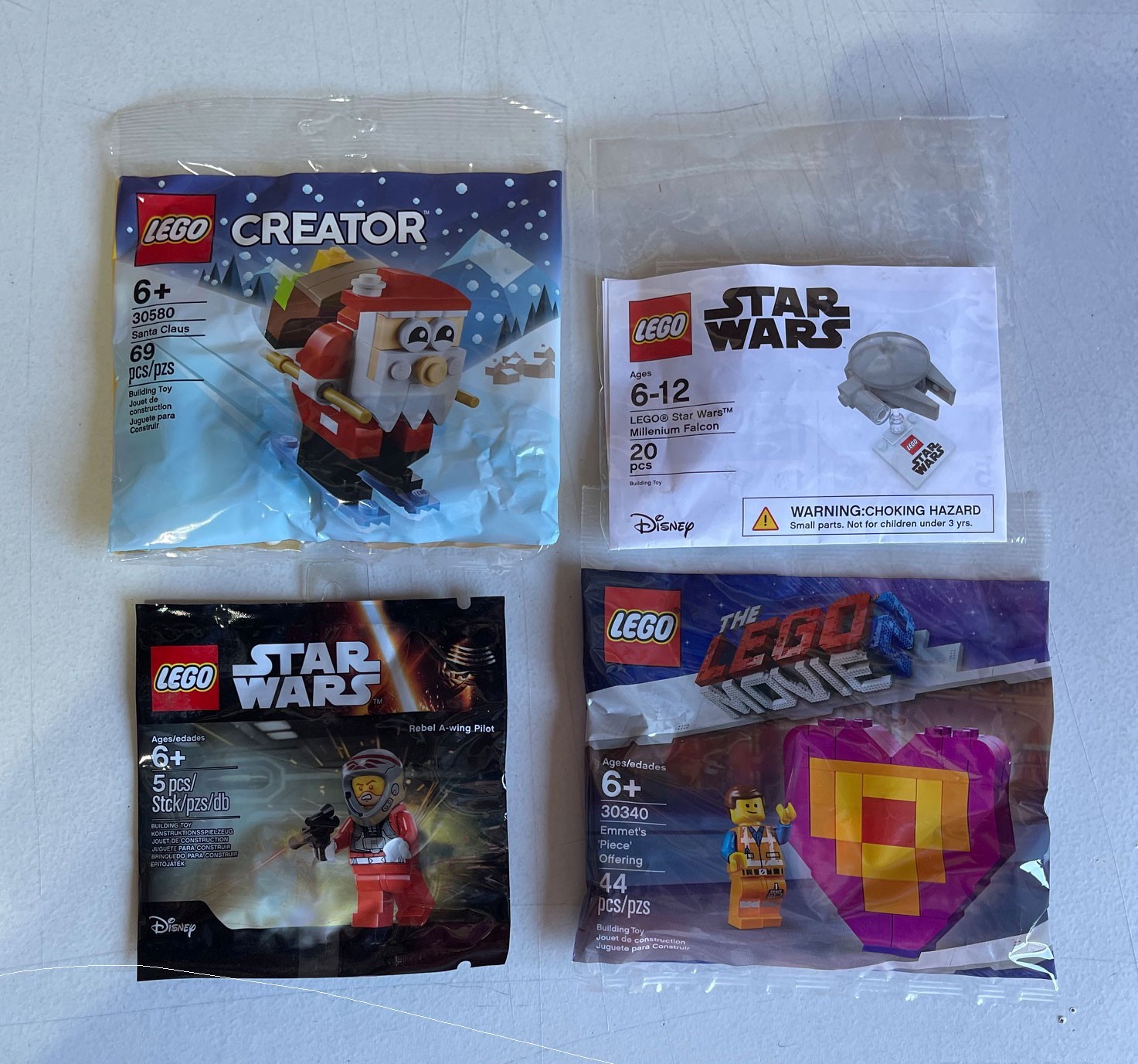 Lego 30340 Santa 30580 Star Wars Rebel 1 Millenium Falcon
