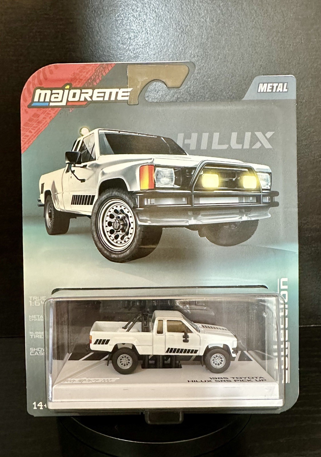 MAJORETTE COLLECTION 1985 TOYOTA HILUX SR5 PICK UP MINT CARD SEALED NEW.