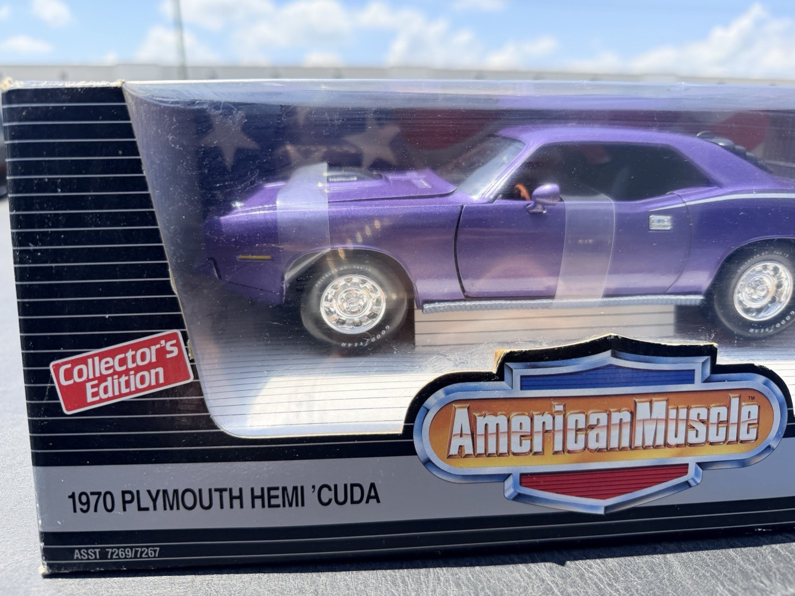 ERTL American Muscle – Purple – 1970 Plymouth Hemi CUDA 1/18- New Die Cast Metal