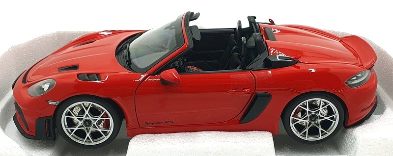 Norev 1/18 Scale Diecast 187271 – 2023 Porsche 718 Spyder RS – Red