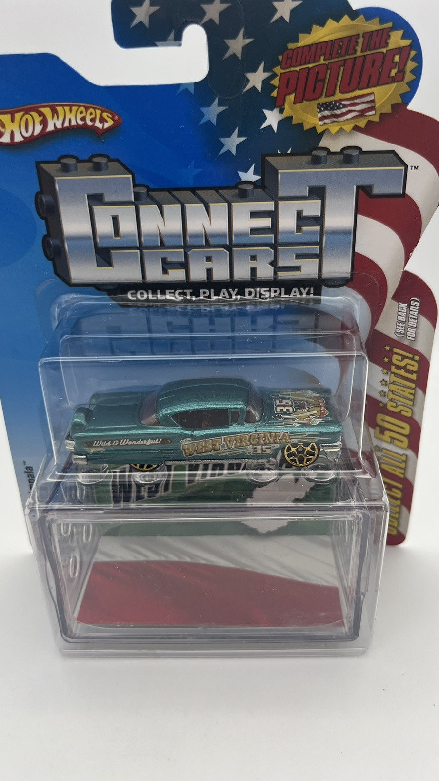 2008 Hot Wheels Connect Cars West Virginia ’58 Impala # 35 of 50