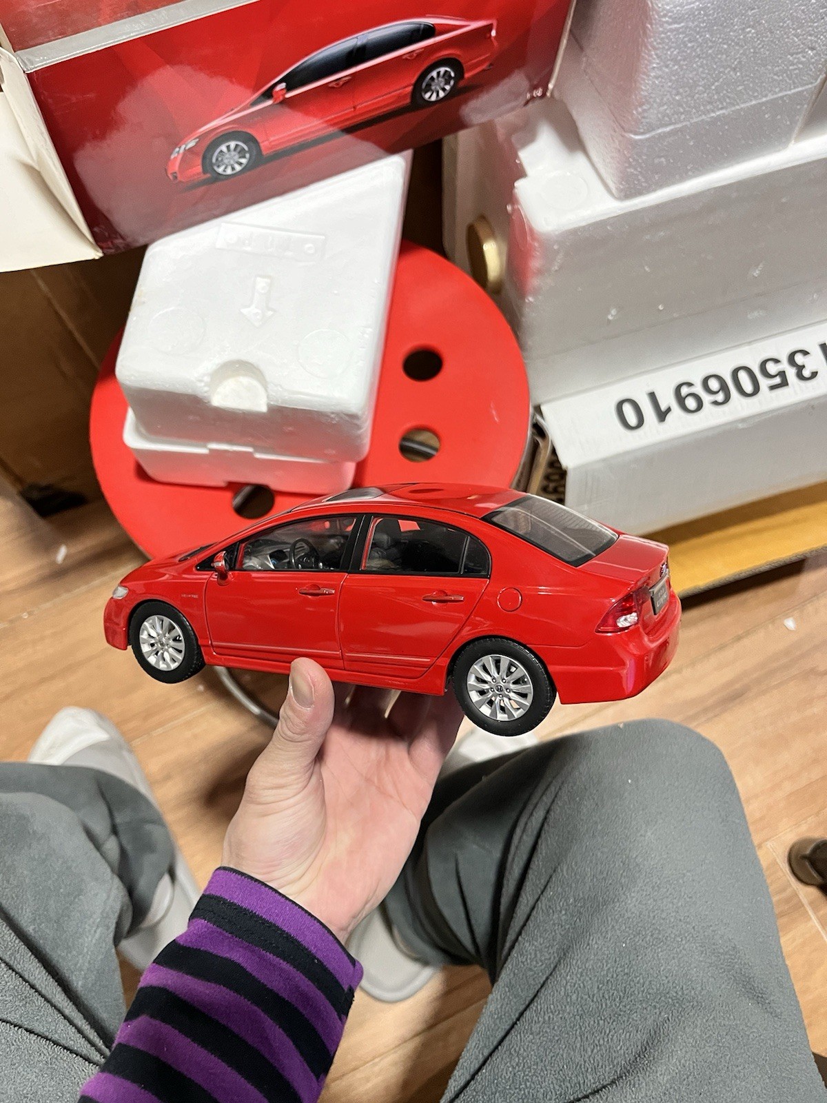 1:18 Scale 2009~2011 Honda Civic Rallye Red Diecast Model Car
