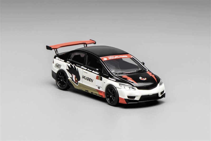 MOTORHELIX 1:64 CIVIC TYPE R (FD2) MUGEN LIVERY WHITE Diecast Model Car