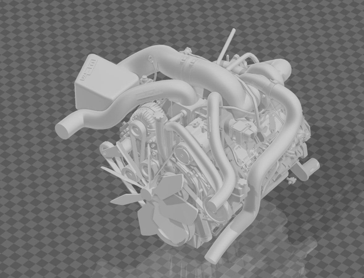 1/64 diecast Resin Duramax engine for custom builds