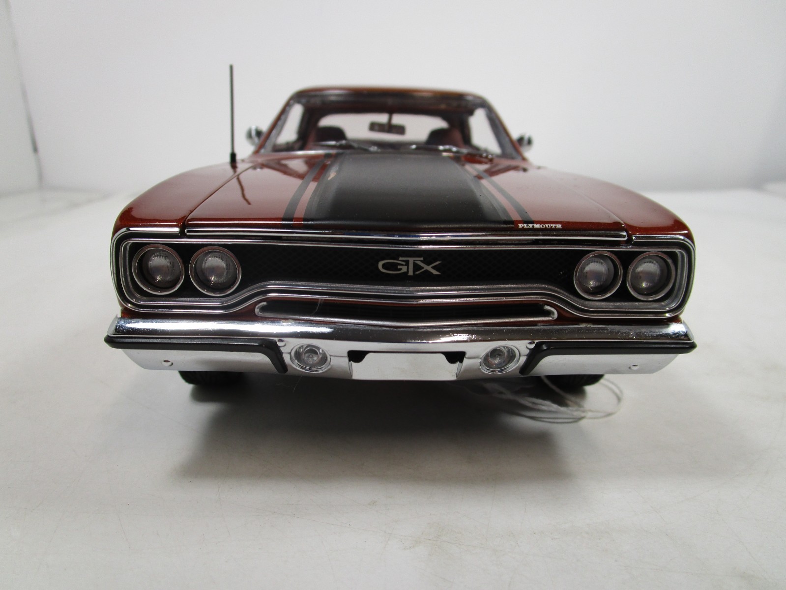 GMP 1/18 COPPER/BLACK 1970 PLYMOUTH GTX USED NICE WITH ISSUES NO BOX