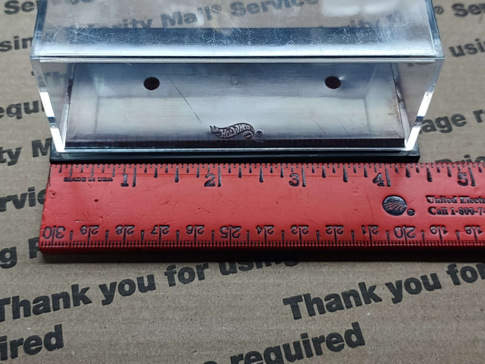 1998 Hot Wheels Single Car Acrylic Display Case, Snap Closure, Lot of 2, used