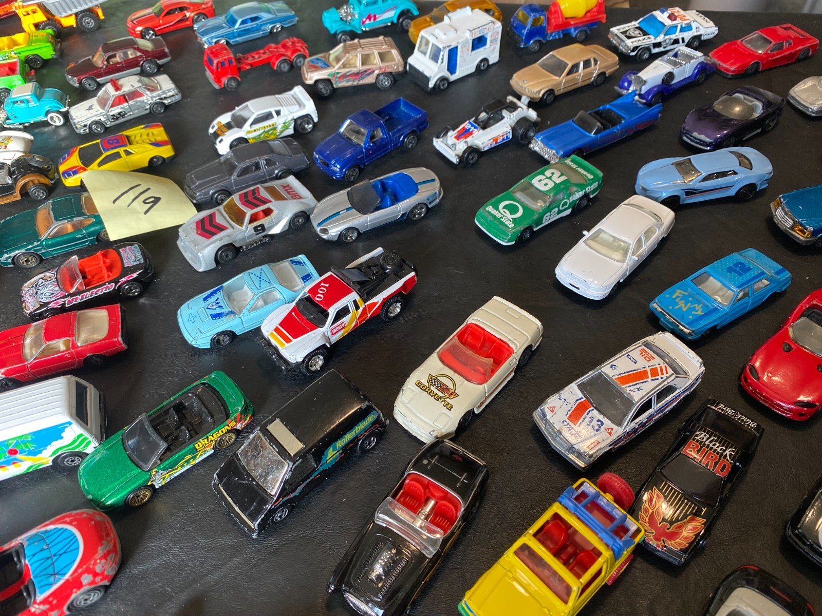 1:64 diecast car lot 119 cars truck mixed brands matchbox hot wheels etc.
