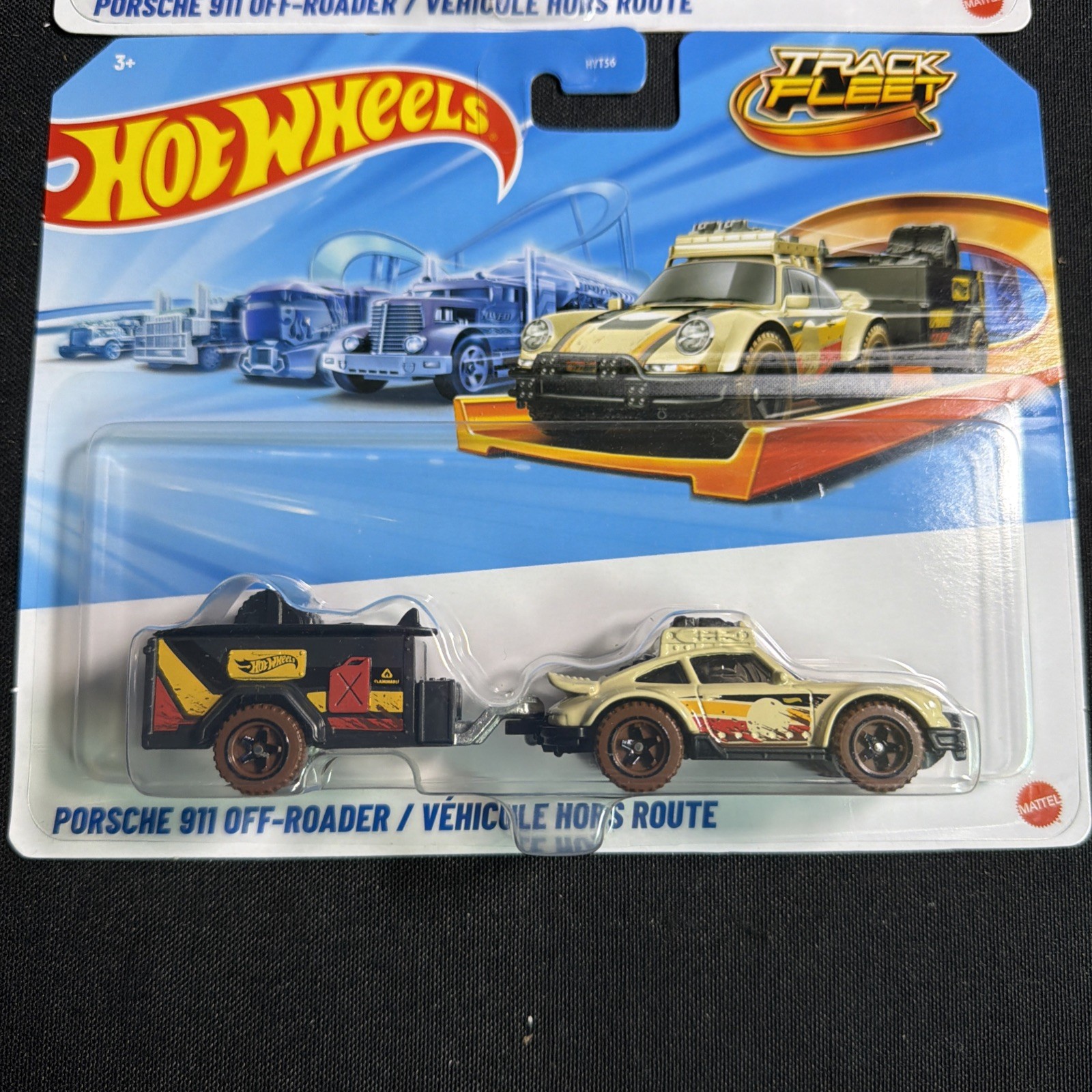 Hot Wheels 2025 Track Fleet Porsche 911 Off-Roader Black & Tan Set of 2 diff New