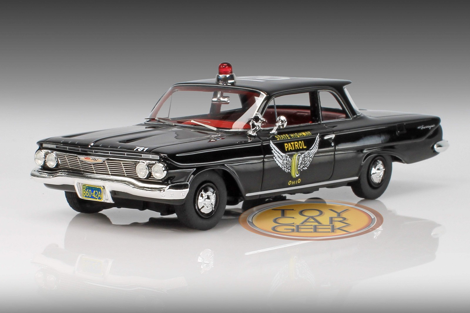 1961 Chevrolet Biscayne Ohio Hwy. Patrol 1:43 Goldvarg GC-097A